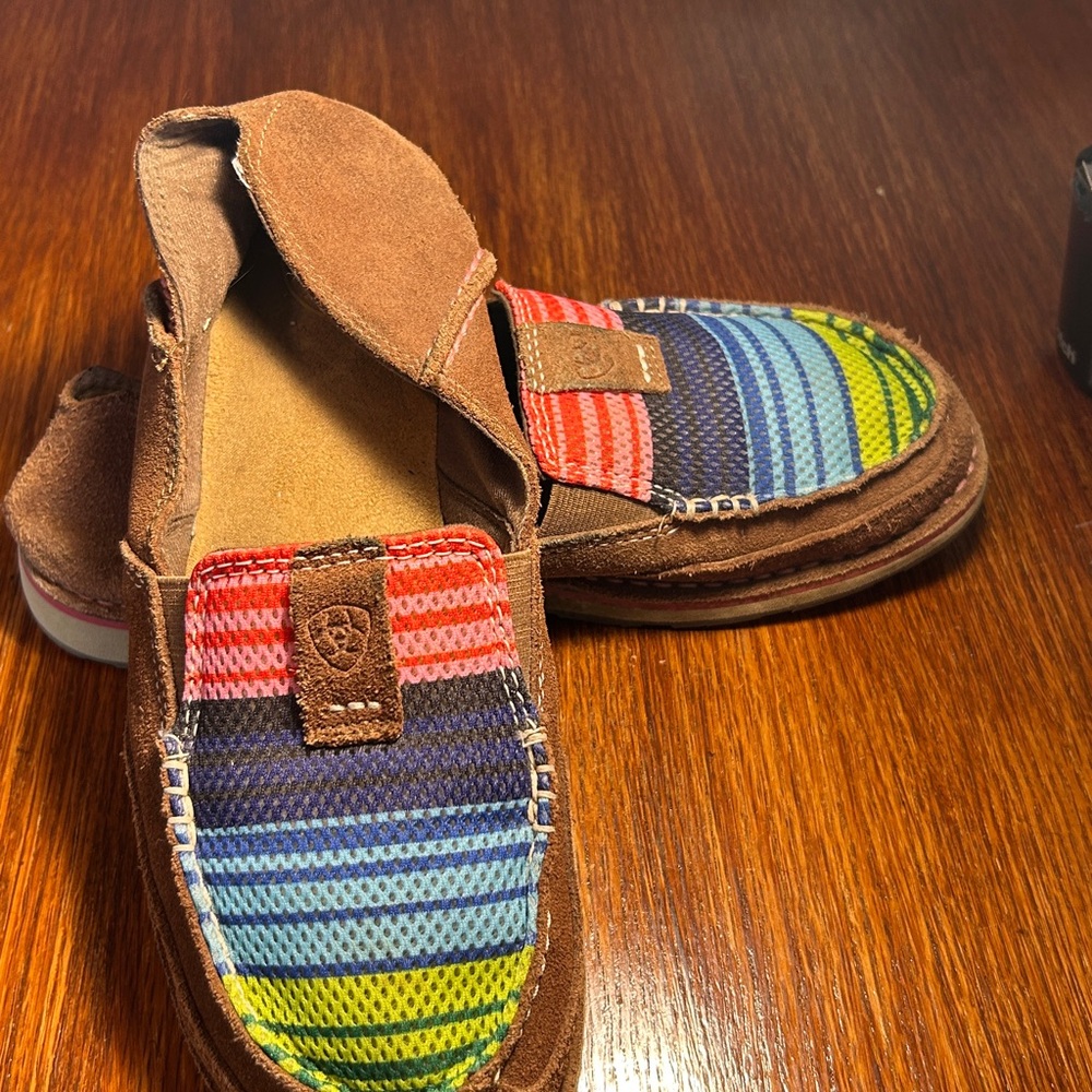 Ariat Womens Arizona Serape Cruiser 360 Suede Slip On Loafer Shoes  Size 7